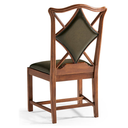 Jonathan Charles Fine Furniture - Playing Card "Diamond" Side Chair - 493362-SC-WAL-L007 view 3