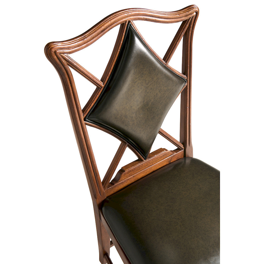Jonathan Charles Fine Furniture - Playing Card "Diamond" Side Chair - 493362-SC-WAL-L007 view 5