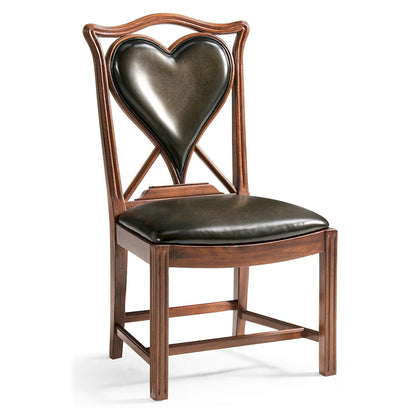 Jonathan Charles Fine Furniture - Playing Card "Heart" Side Chair - 493359-SC-WAL-L007 view 1