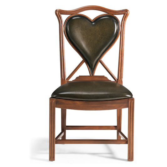 Jonathan Charles Fine Furniture - Playing Card "Heart" Side Chair - 493359-SC-WAL-L007 view 2