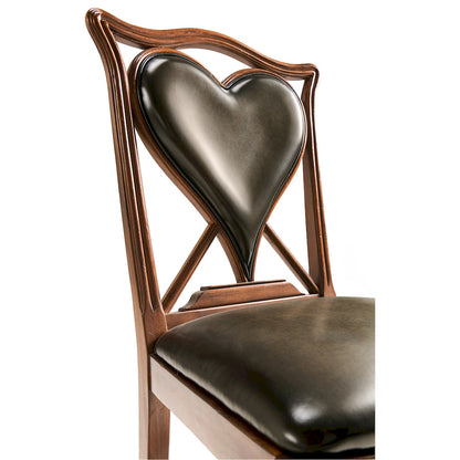 Jonathan Charles Fine Furniture - Playing Card "Heart" Side Chair - 493359-SC-WAL-L007 view 6