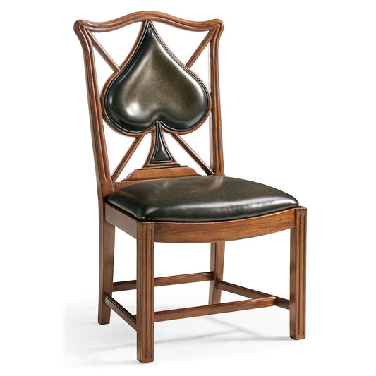 Jonathan Charles Fine Furniture - Playing Card "Spade" Side Chair - 493361-SC-WAL-L007 view 1