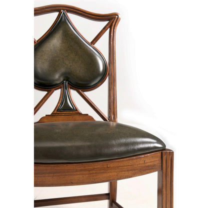 Jonathan Charles Fine Furniture - Playing Card "Spade" Side Chair - 493361-SC-WAL-L007 view 5