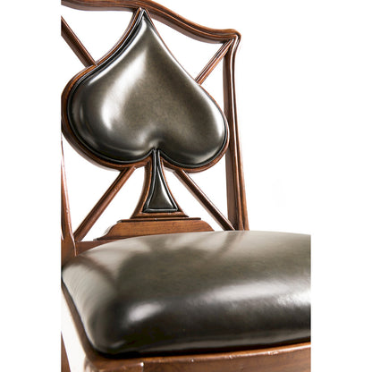 Jonathan Charles Fine Furniture - Playing Card "Spade" Side Chair - 493361-SC-WAL-L007 view 6