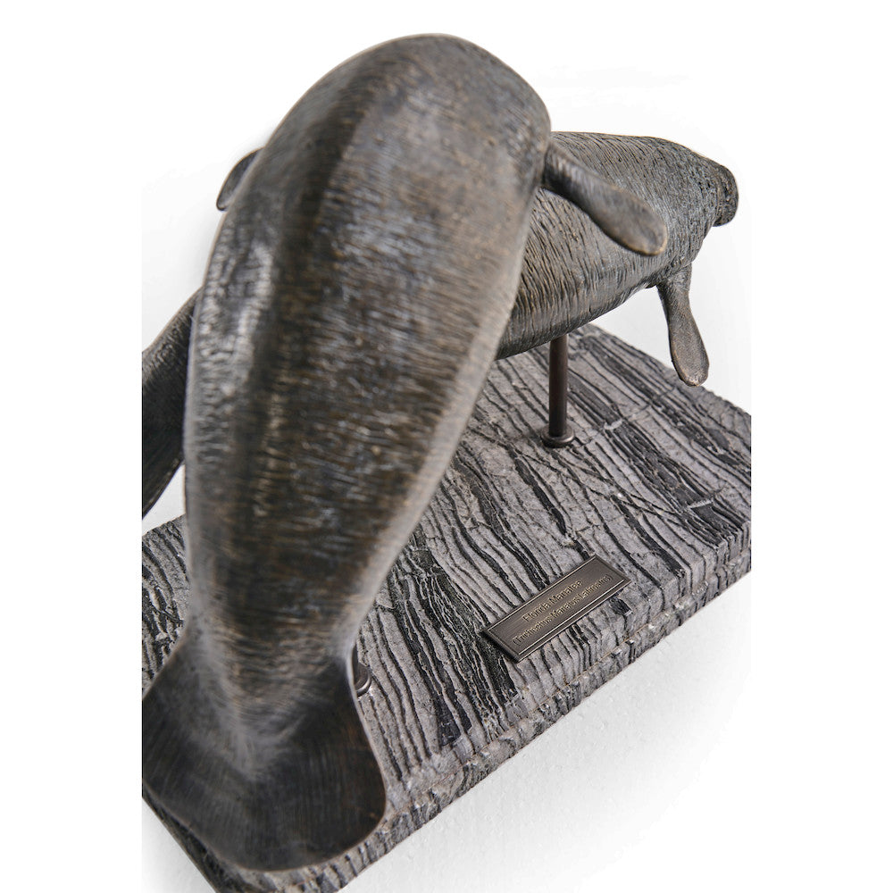 Jonathan Charles Fine Furniture - Raised Manatee Bronze Statue with Marble Base - 496221-DRB view 8