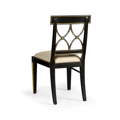 Jonathan Charles Fine Furniture - Regency Black Painted Curved Back Side Chair - 494347-SC-EBF-F001 view 2