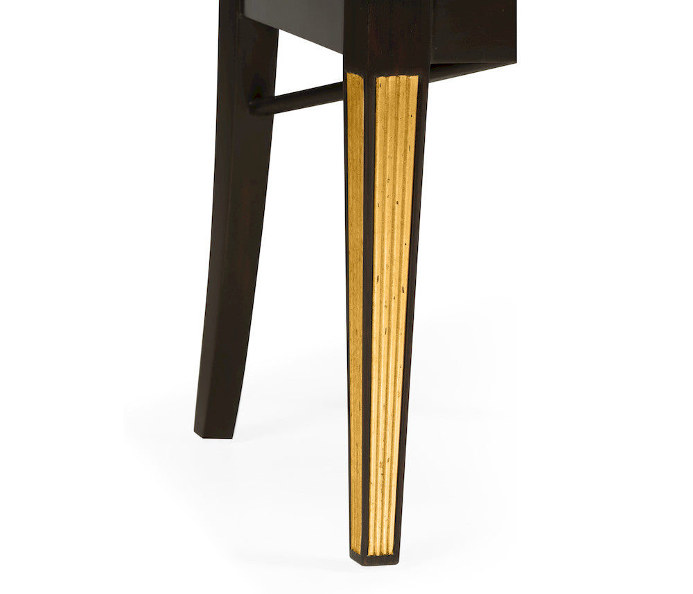 Jonathan Charles Fine Furniture - Regency Black Painted Curved Back Side Chair - 494347-SC-EBF-F001 view 4