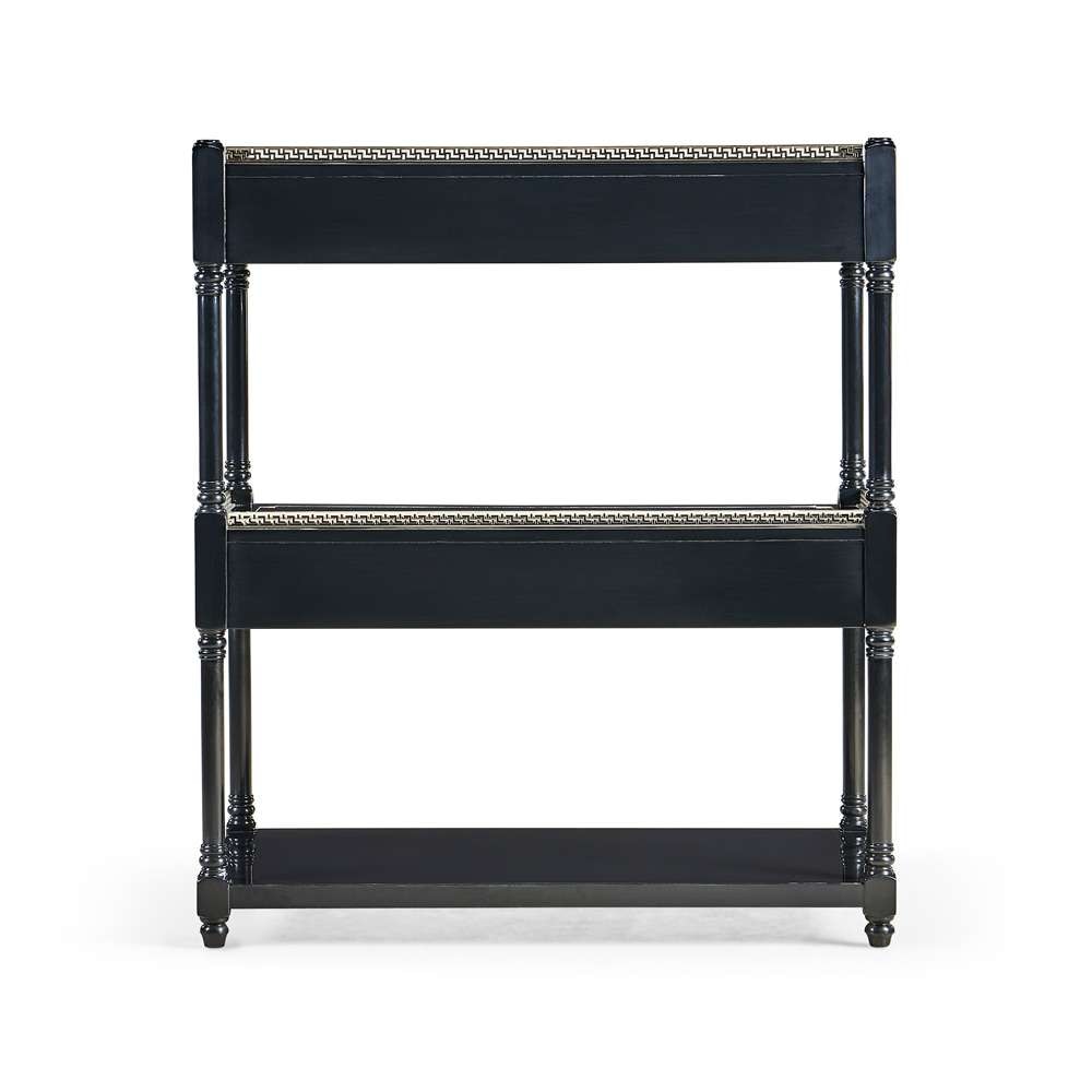 Jonathan Charles Fine Furniture - Reimagined Flux Lacquer Etagere - 492442-BLA veiw 4