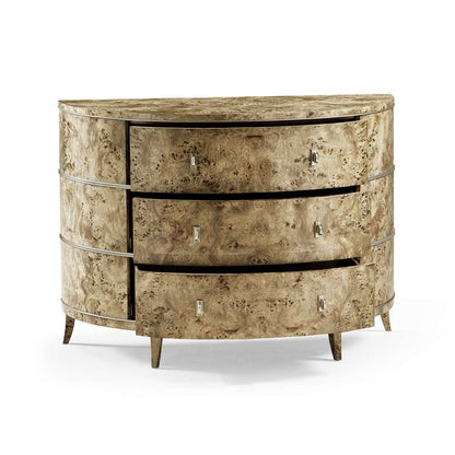 Jonathan Charles Fine Furniture - Reimagined Fulgurite Mappa Burl Demilune - 496007-BGA veiw 2