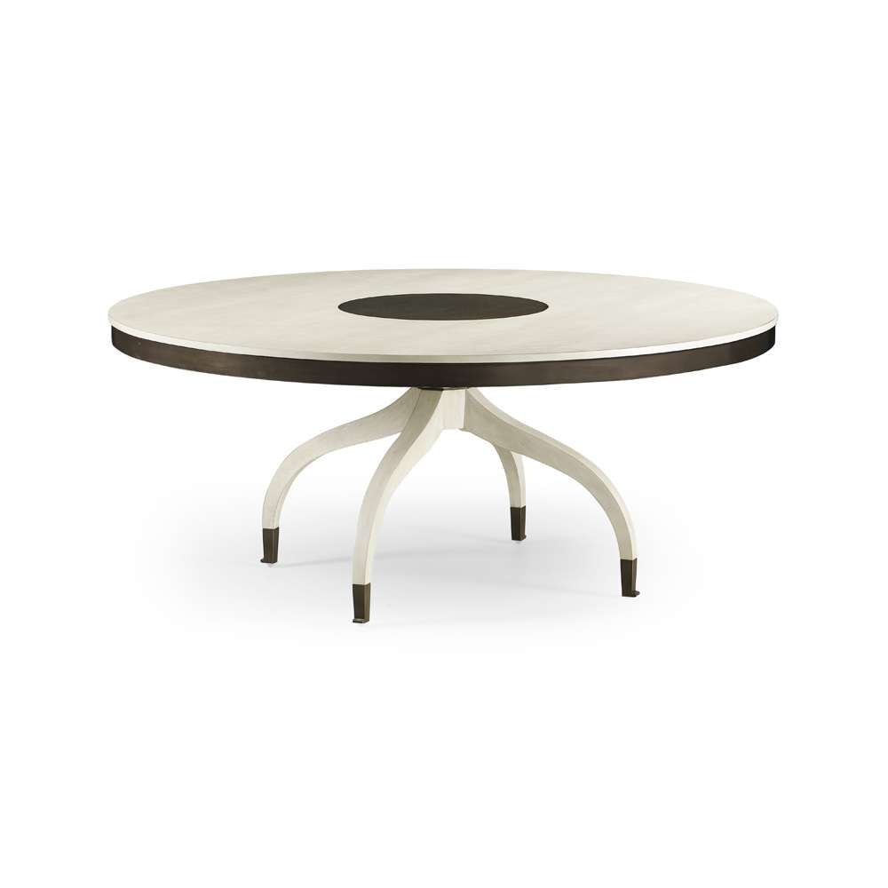 Jonathan Charles Fine Furniture - Reimagined Lodestone Round Dining Table - 496034-72D-CWO veiw 1