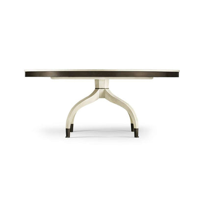 Jonathan Charles Fine Furniture - Reimagined Lodestone Round Dining Table - 496034-72D-CWO veiw 2