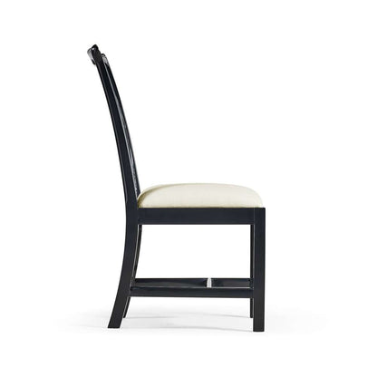 Jonathan Charles Fine Furniture - Reimagined Spark Chippendale Black Side Chair - 493330-SC-BLA-F053 veiw 4