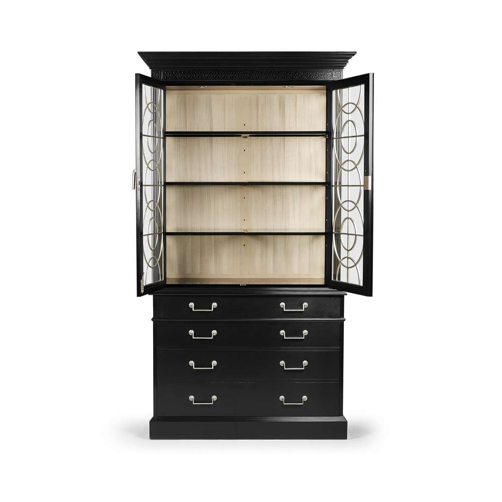 Jonathan Charles Fine Furniture - Reimagined Sprite Display Cabinet - 493072-BLA veiw 3