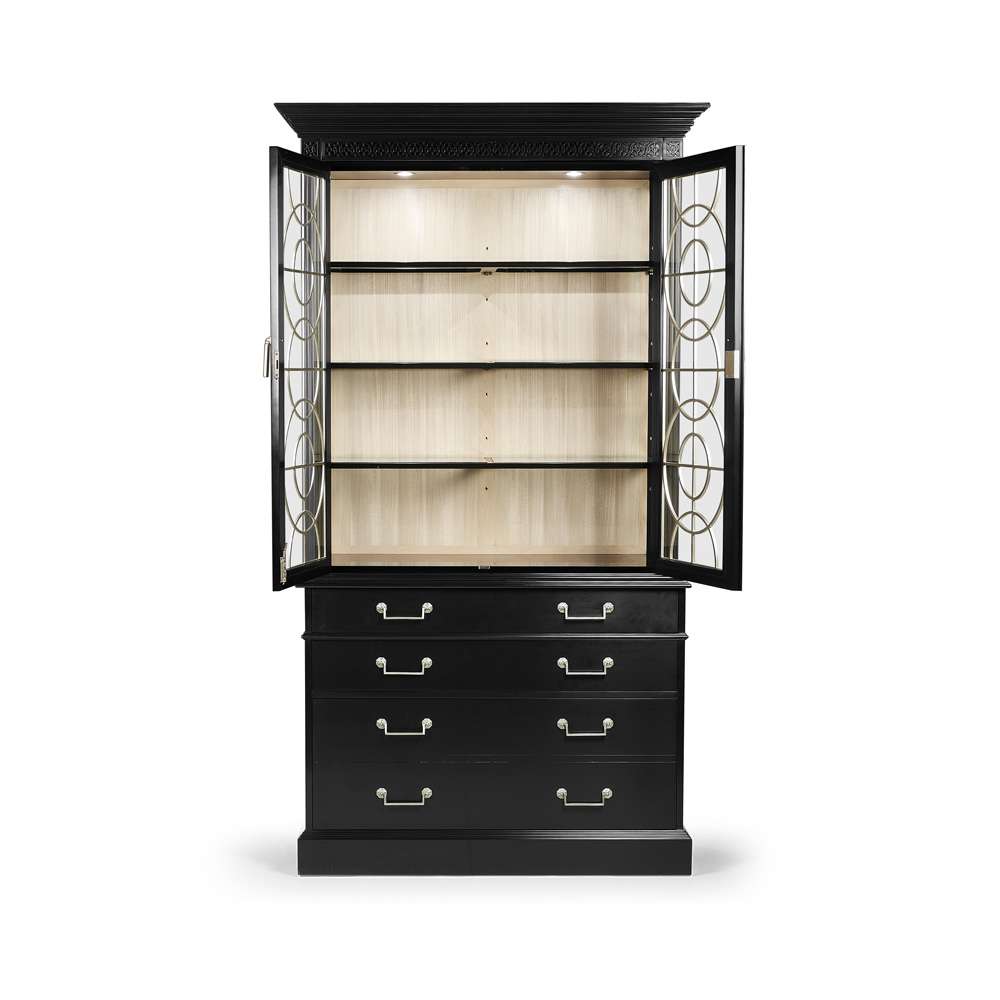 Jonathan Charles Fine Furniture - Reimagined Sprite Display Cabinet - 493072-BLA veiw 4