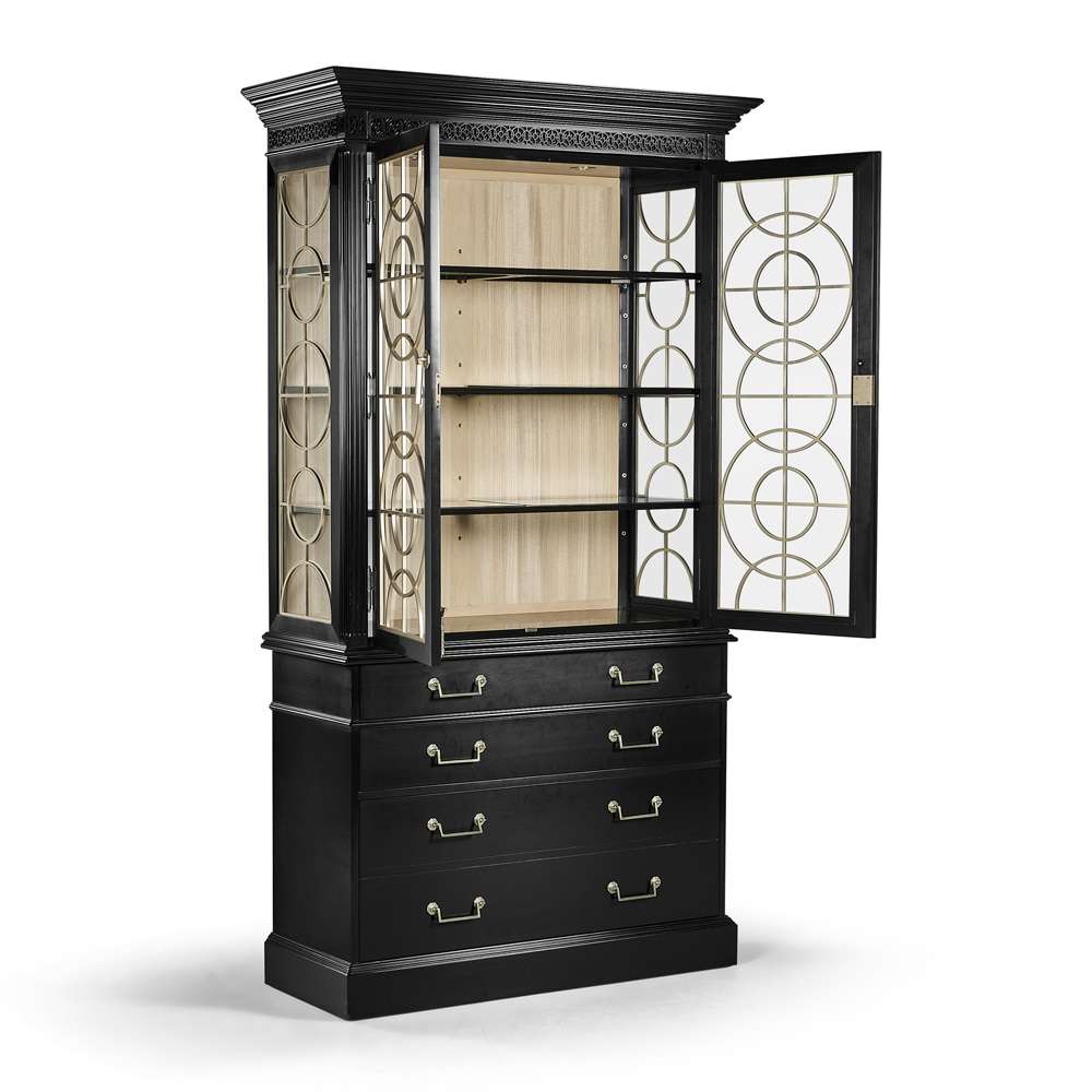Jonathan Charles Fine Furniture - Reimagined Sprite Display Cabinet - 493072-BLA veiw 5