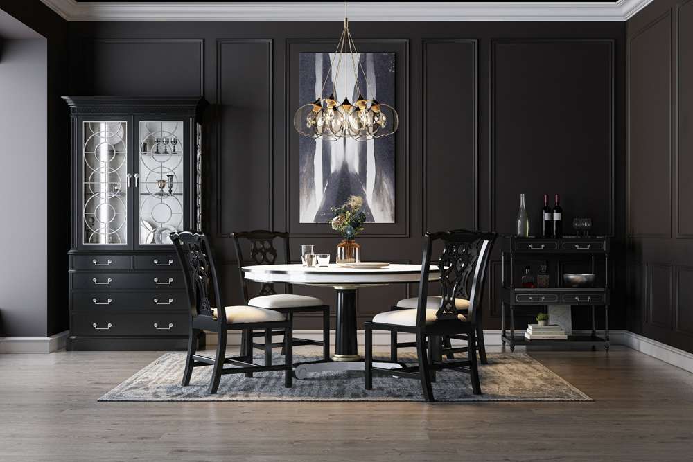 Jonathan Charles Fine Furniture - Reimagined Sprite Display Cabinet - 493072-BLA veiw 7