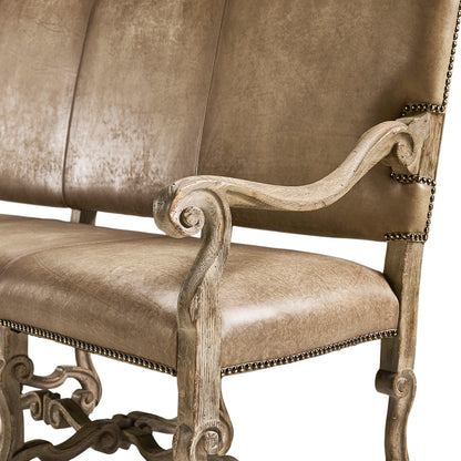Jonathan Charles Fine Furniture - Sagehill Leather Banquette Bench - 491235-TGO-L045 view 5