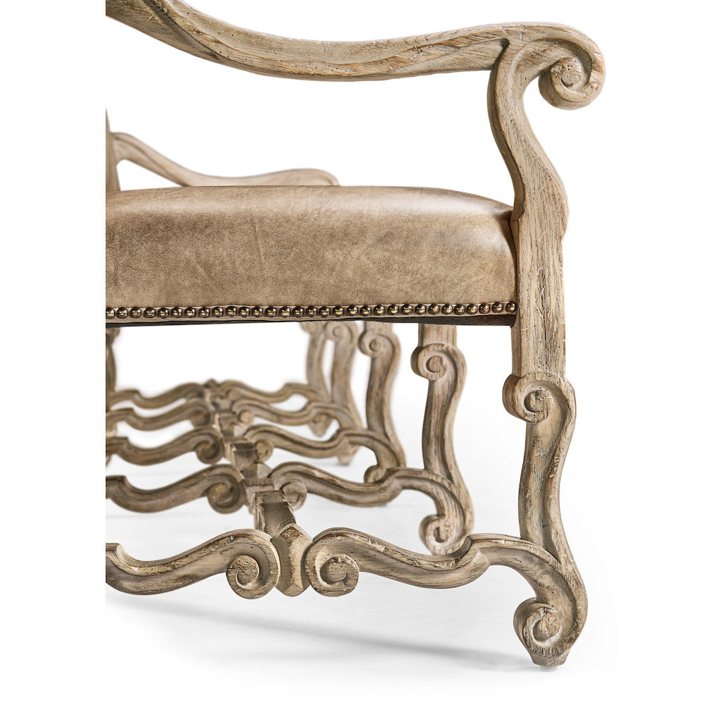 Jonathan Charles Fine Furniture - Sagehill Leather Banquette Bench - 491235-TGO-L045 view 6