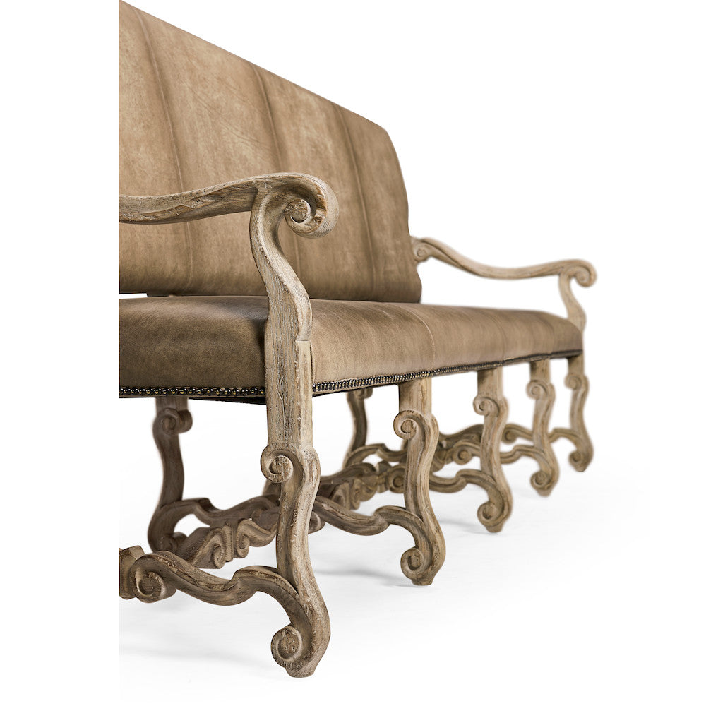 Jonathan Charles Fine Furniture - Sagehill Leather Banquette Bench - 491235-TGO-L045 view 7