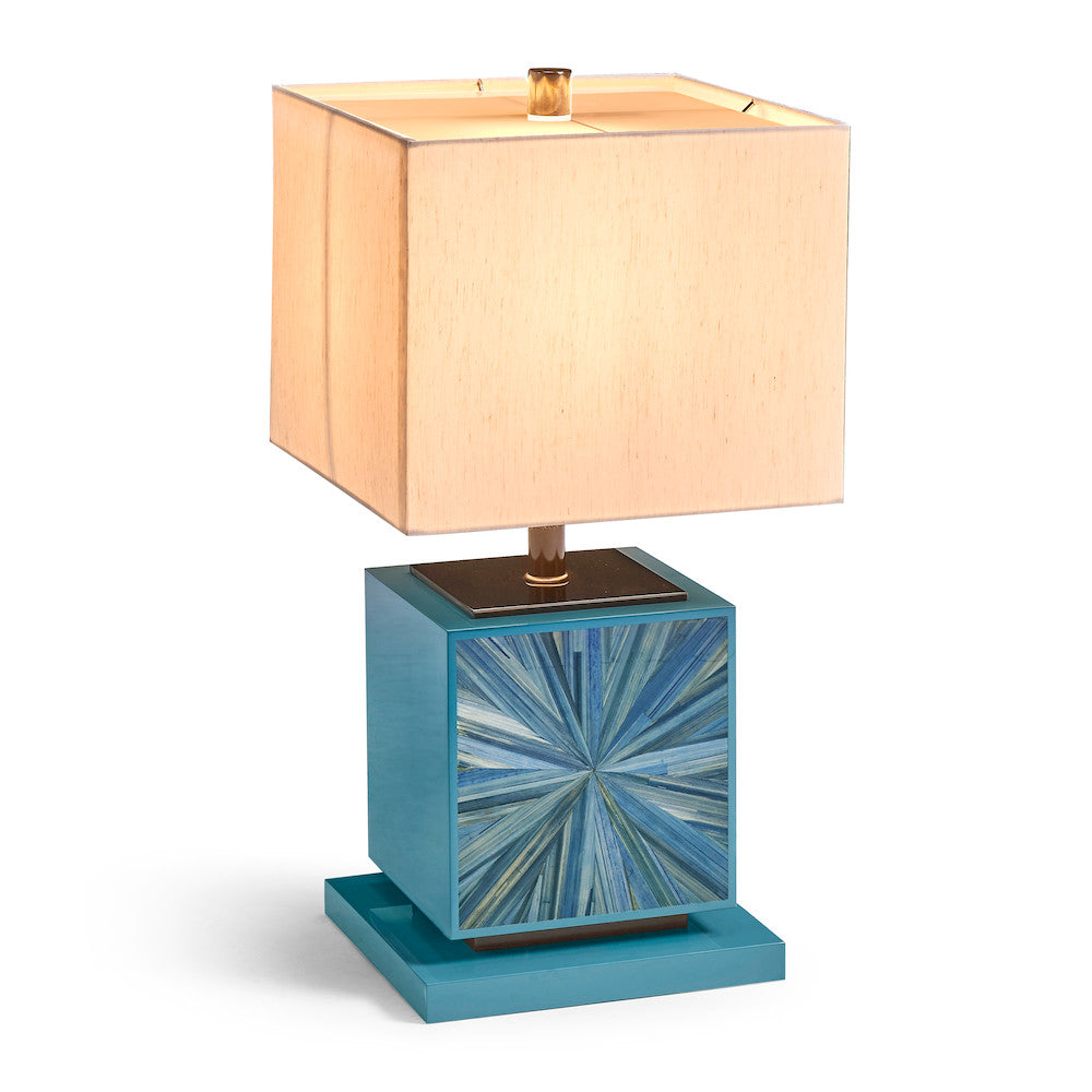 Jonathan Charles Fine Furniture - Sapphire Cube Table Lamp - 500575-ABS view 2