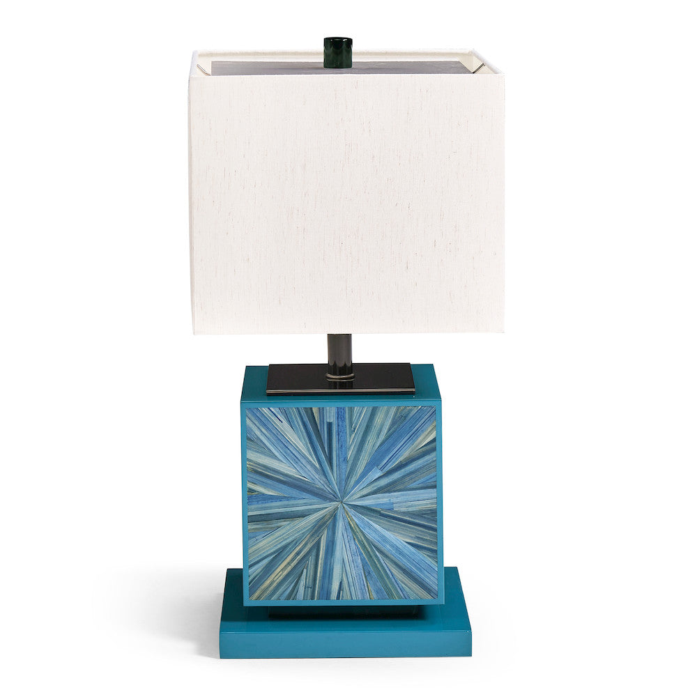 Jonathan Charles Fine Furniture - Sapphire Cube Table Lamp - 500575-ABS view 3