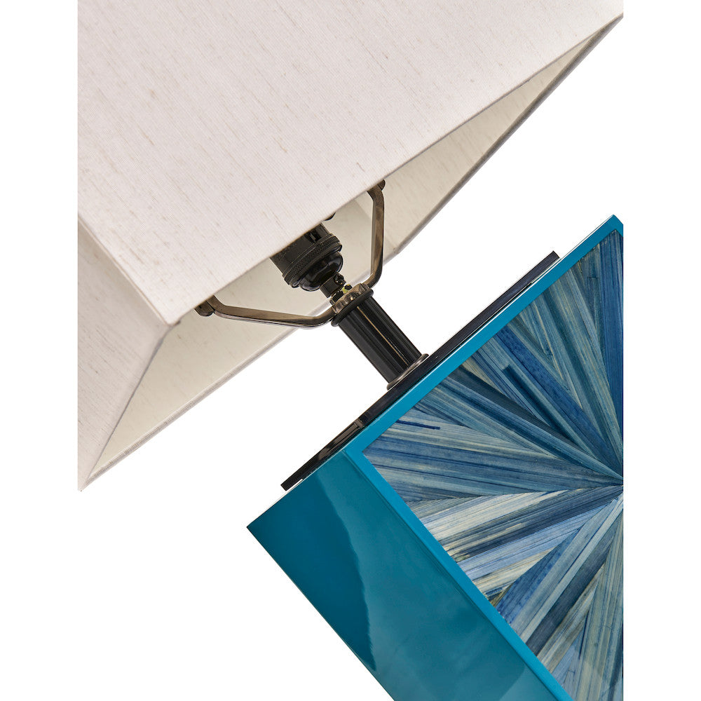 Jonathan Charles Fine Furniture - Sapphire Cube Table Lamp - 500575-ABS view 6