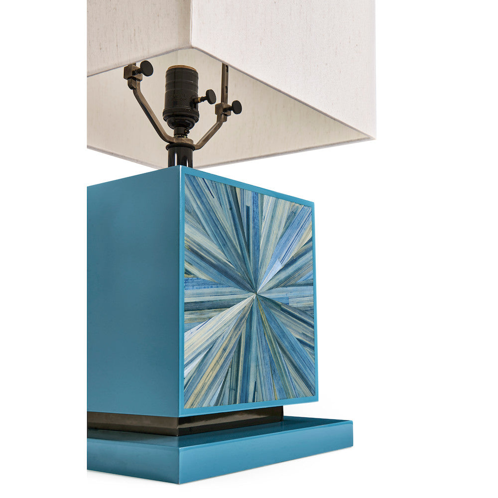 Jonathan Charles Fine Furniture - Sapphire Cube Table Lamp - 500575-ABS view 8