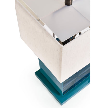 Jonathan Charles Fine Furniture - Sapphire Cube Table Lamp - 500575-ABS view 9