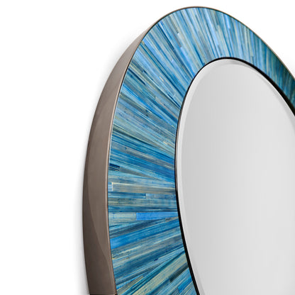 Jonathan Charles Fine Furniture - Sapphire Round Wall Mirror - 500588-ABS view 4