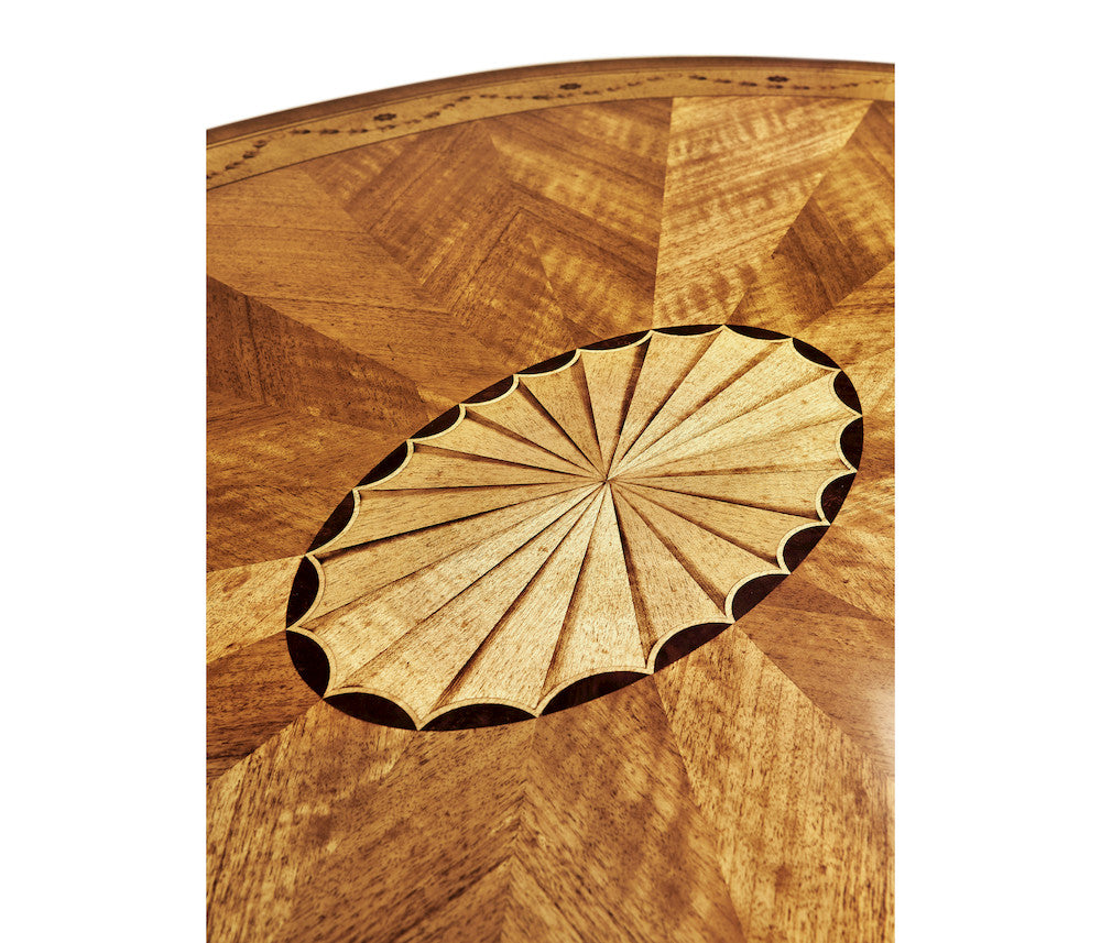Jonathan Charles Fine Furniture - Sheraton Satinwood Oval Coffee Table - 492661-SAL view 4