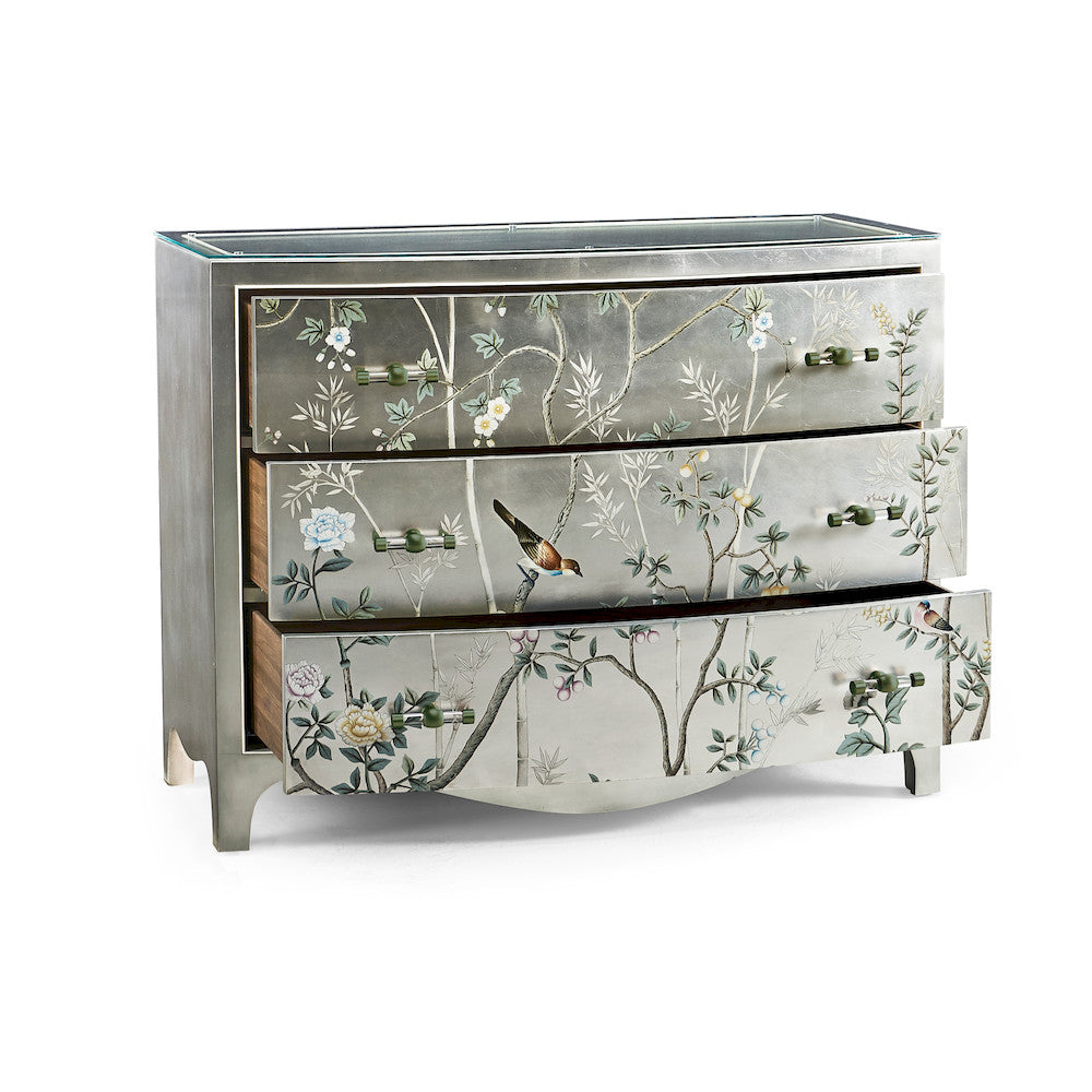 Jonathan Charles Fine Furniture - Shimmering Moon Bow Front Chest - 500394-HPS view 2