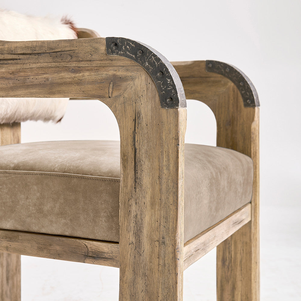 Jonathan Charles Fine Furniture - Stone Ridge Leather Arm Chair - 491271-TLA-AC-L045 view 6