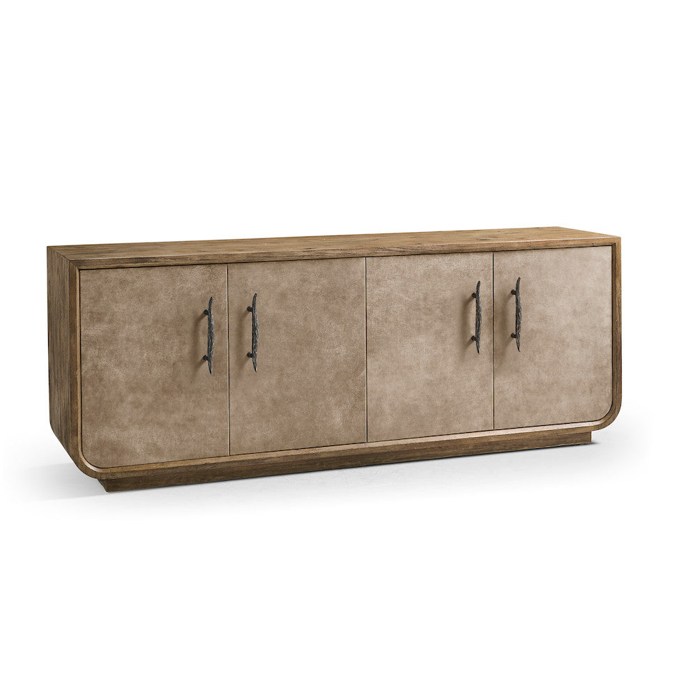 Jonathan Charles Fine Furniture - Stone Ridge Leather Credenza Light - 491279-TLA view 1