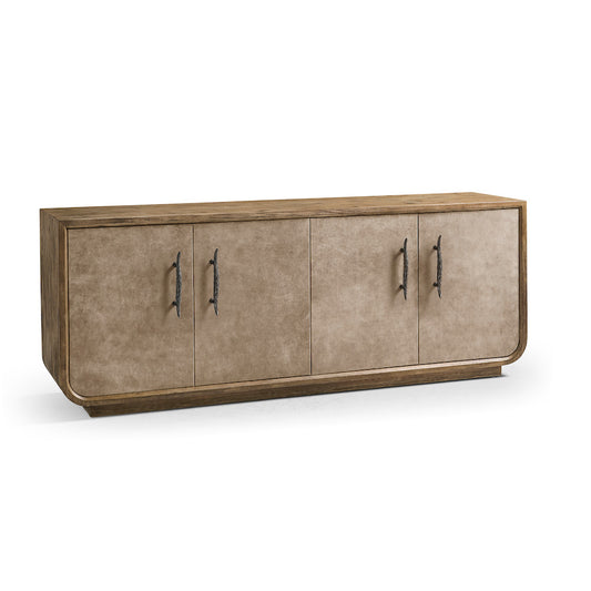 Jonathan Charles Fine Furniture - Stone Ridge Leather Credenza Light - 491279-TLA view 1
