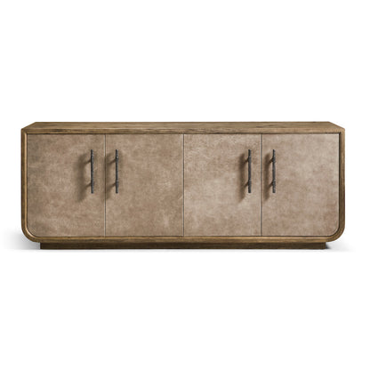 Jonathan Charles Fine Furniture - Stone Ridge Leather Credenza Light - 491279-TLA view 2