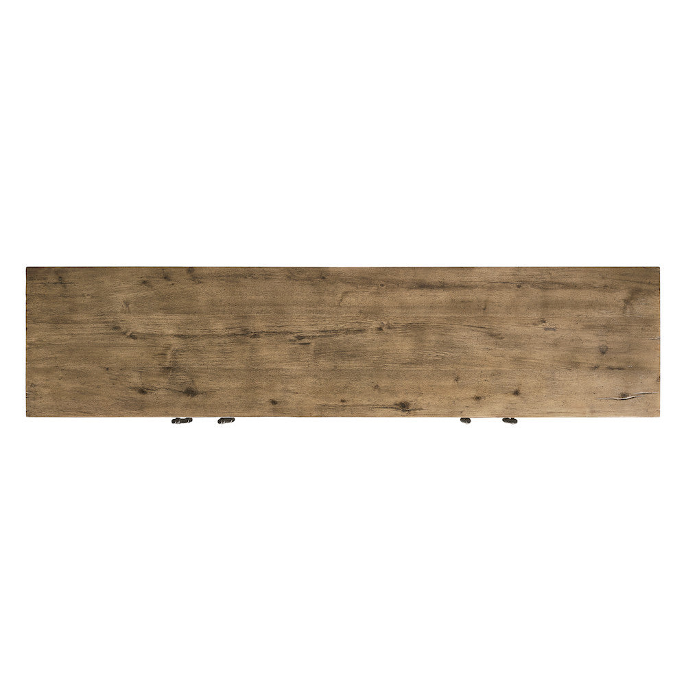 Jonathan Charles Fine Furniture - Stone Ridge Leather Credenza Light - 491279-TLA view 6