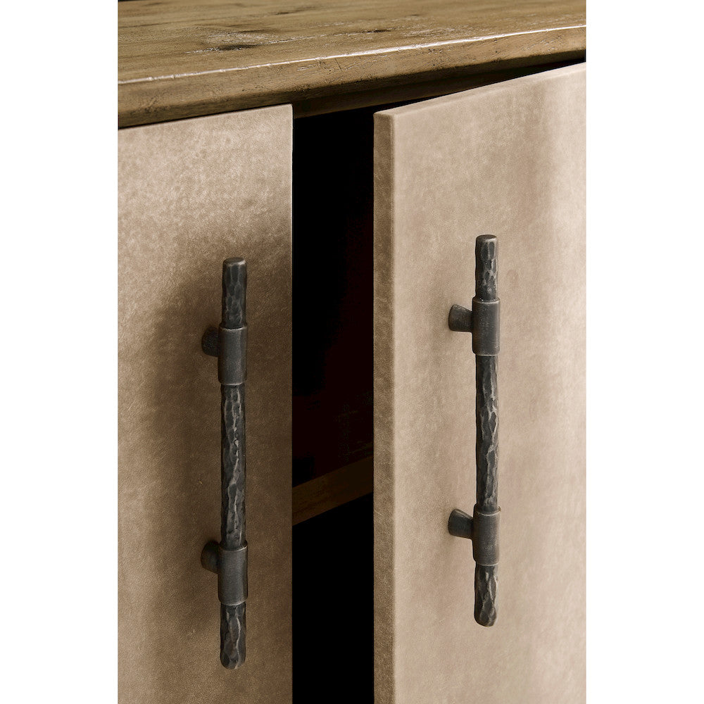 Jonathan Charles Fine Furniture - Stone Ridge Leather Credenza Light - 491279-TLA view 8