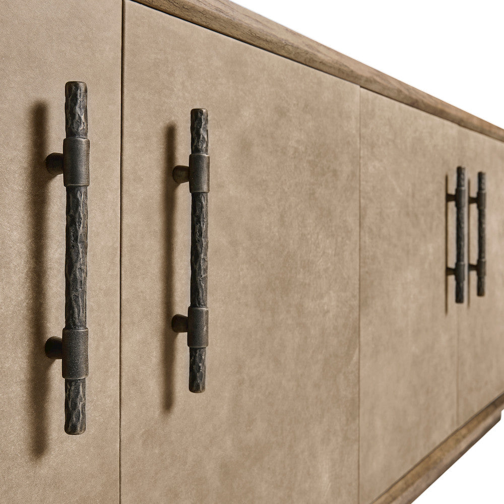 Jonathan Charles Fine Furniture - Stone Ridge Leather Credenza Light - 491279-TLA view 10
