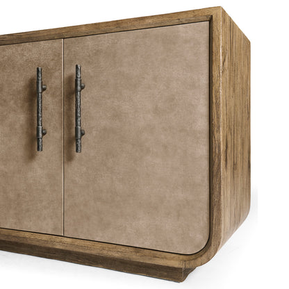 Jonathan Charles Fine Furniture - Stone Ridge Leather Credenza Light - 491279-TLA view 11