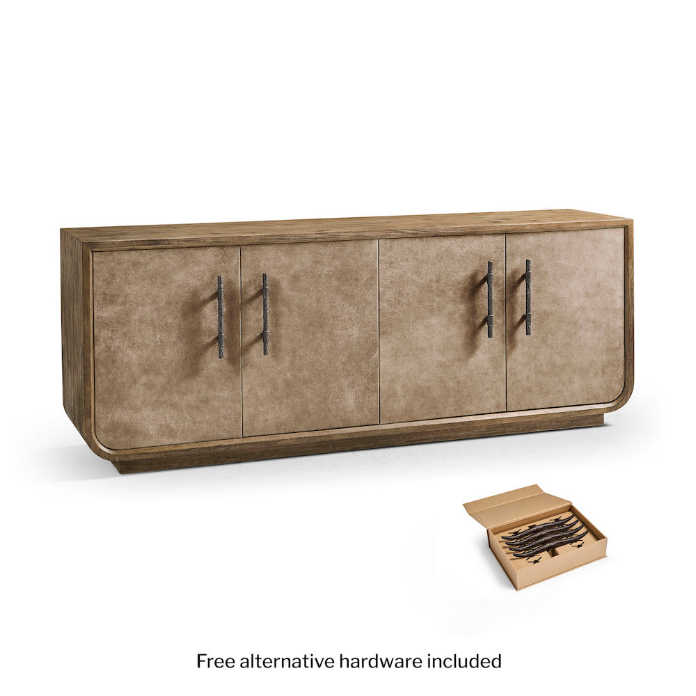 Jonathan Charles Fine Furniture - Stone Ridge Leather Credenza Light - 491279-TLA view 12