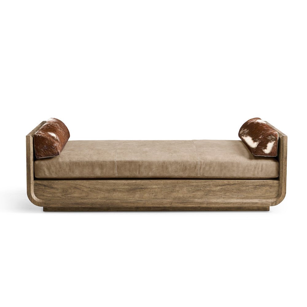Jonathan Charles Fine Furniture - Stone Ridge Leather & Hide Daybed Light - 491282-TLA-L045 view 2