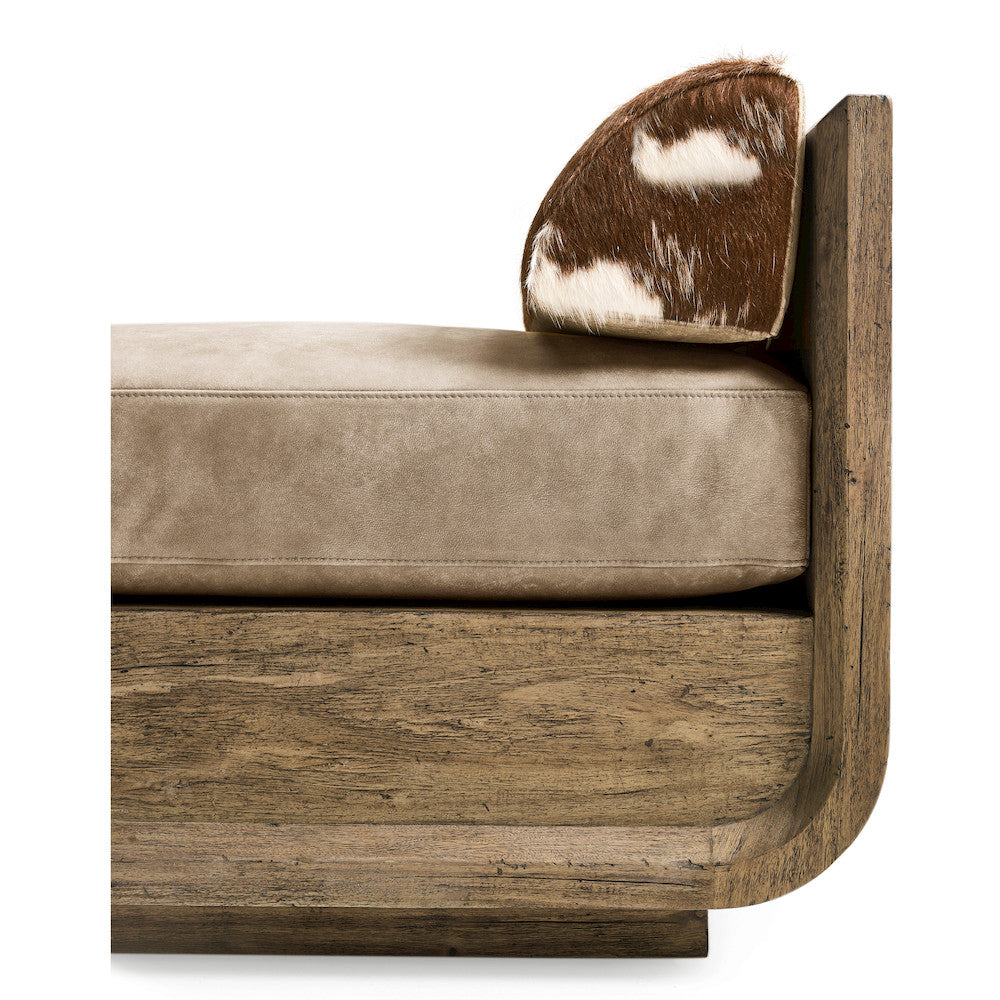 Jonathan Charles Fine Furniture - Stone Ridge Leather & Hide Daybed Light - 491282-TLA-L045 view 4