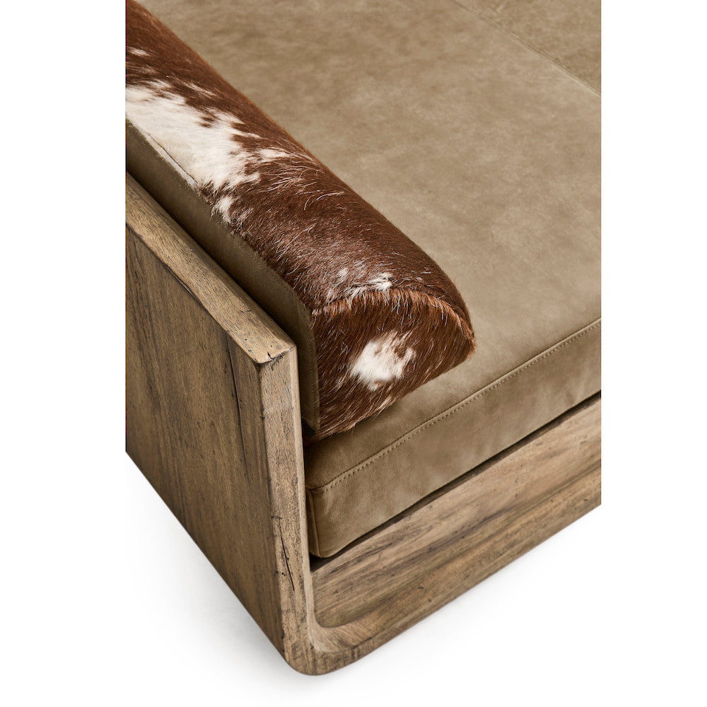 Jonathan Charles Fine Furniture - Stone Ridge Leather & Hide Daybed Light - 491282-TLA-L045 view 5