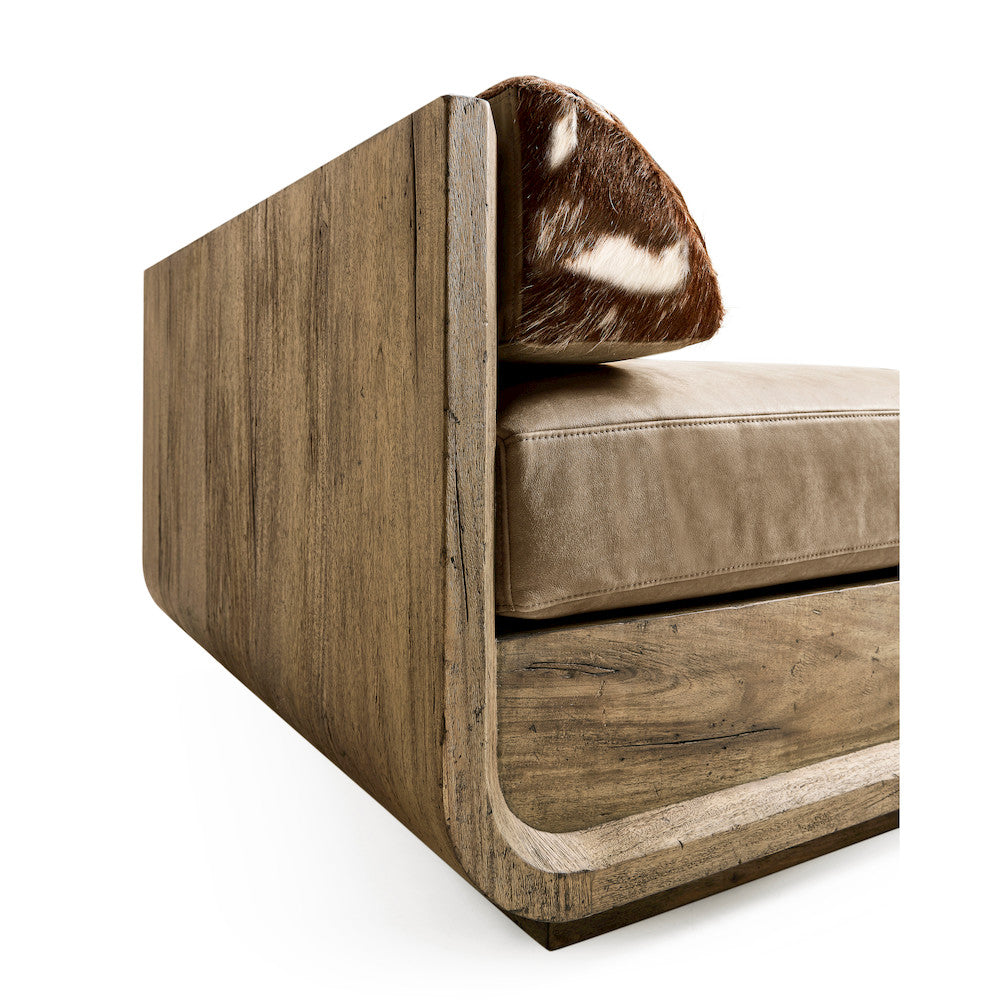 Jonathan Charles Fine Furniture - Stone Ridge Leather & Hide Daybed Light - 491282-TLA-L045 view 6
