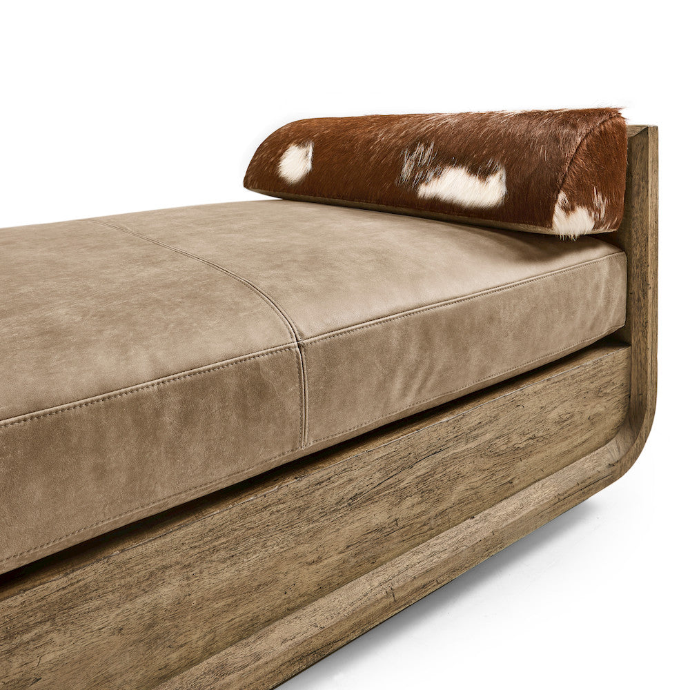 Jonathan Charles Fine Furniture - Stone Ridge Leather & Hide Daybed Light - 491282-TLA-L045 view 7