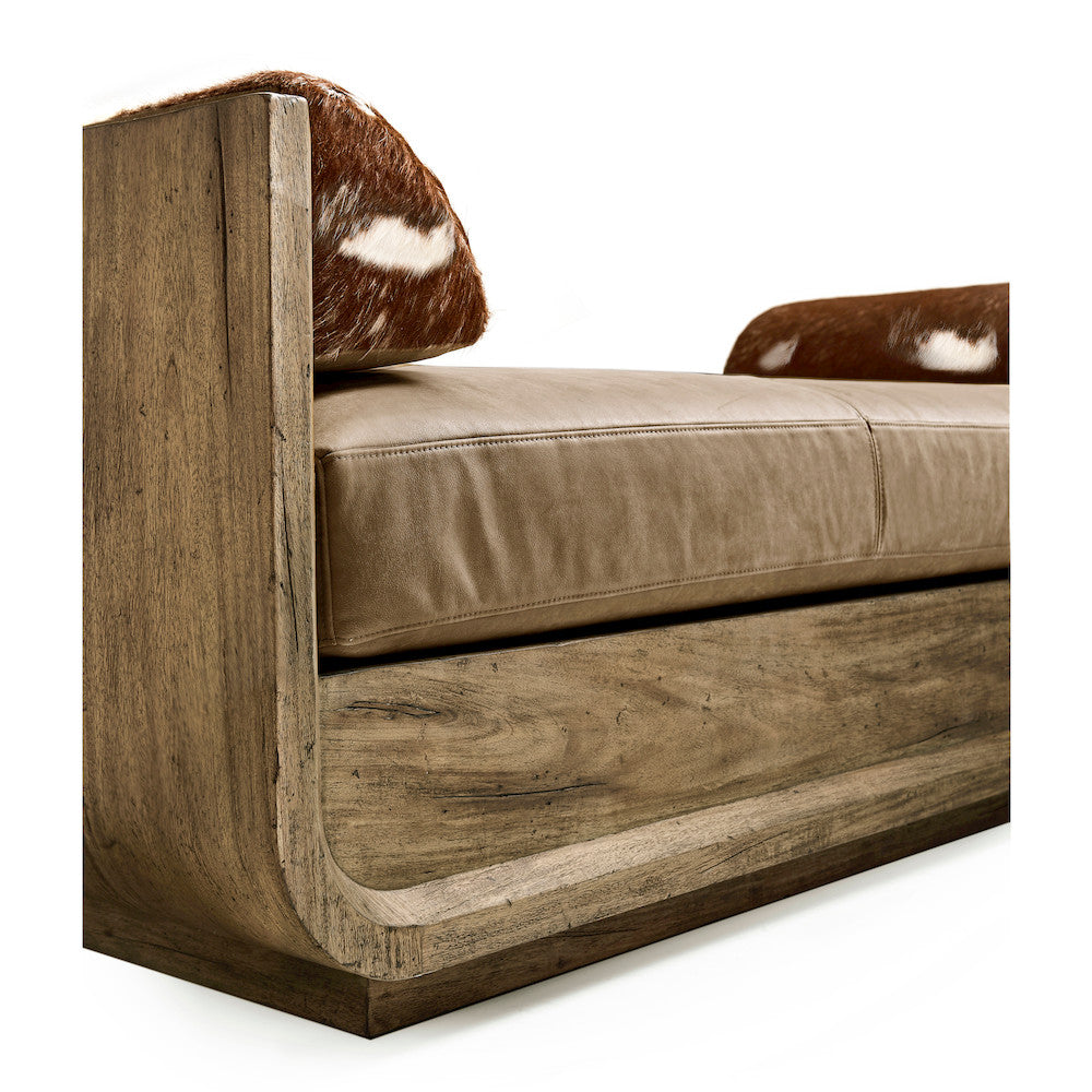 Jonathan Charles Fine Furniture - Stone Ridge Leather & Hide Daybed Light - 491282-TLA-L045 view 8