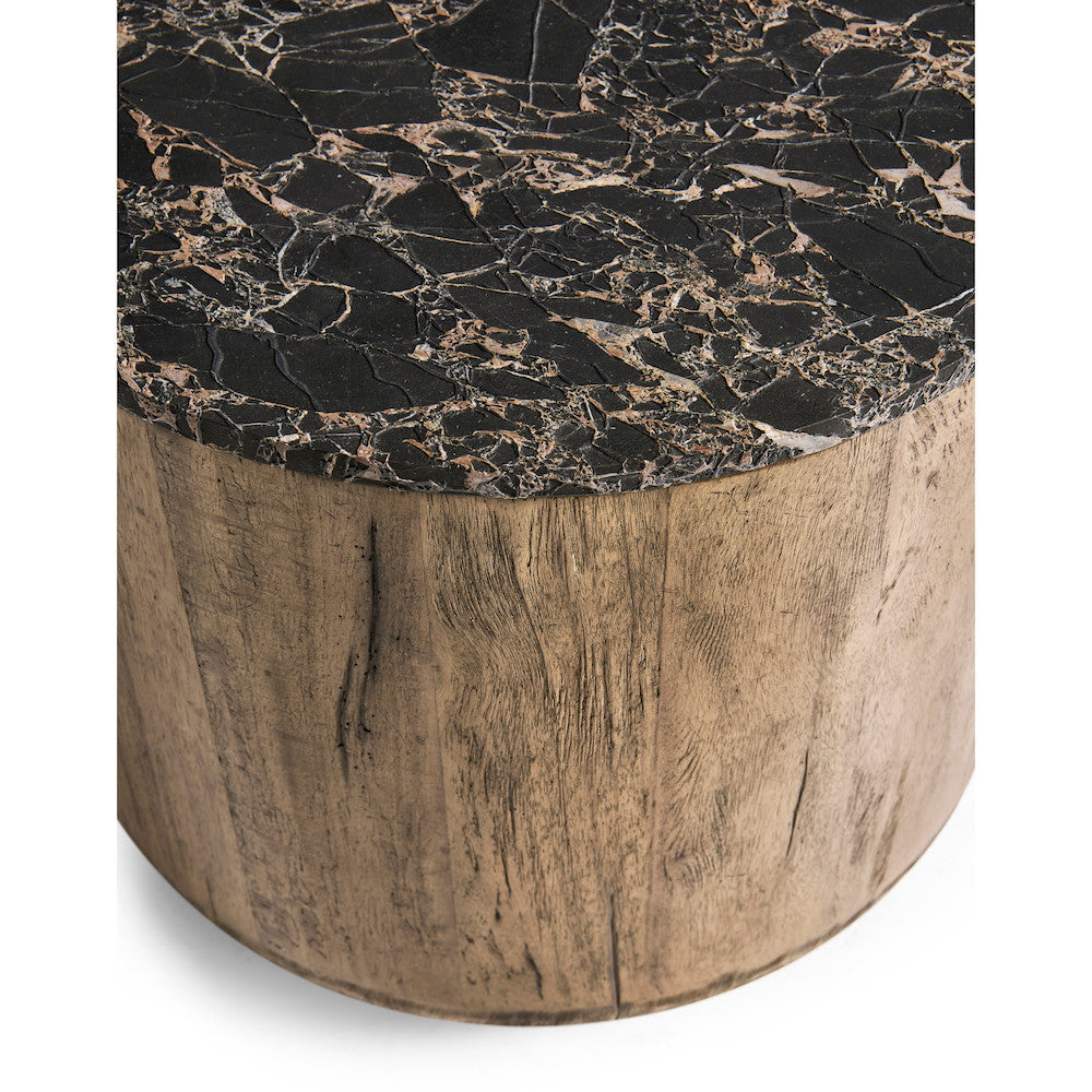 Jonathan Charles Fine Furniture - Stone Ridge Marble Round Side Table Light - 491278-TLA view 5