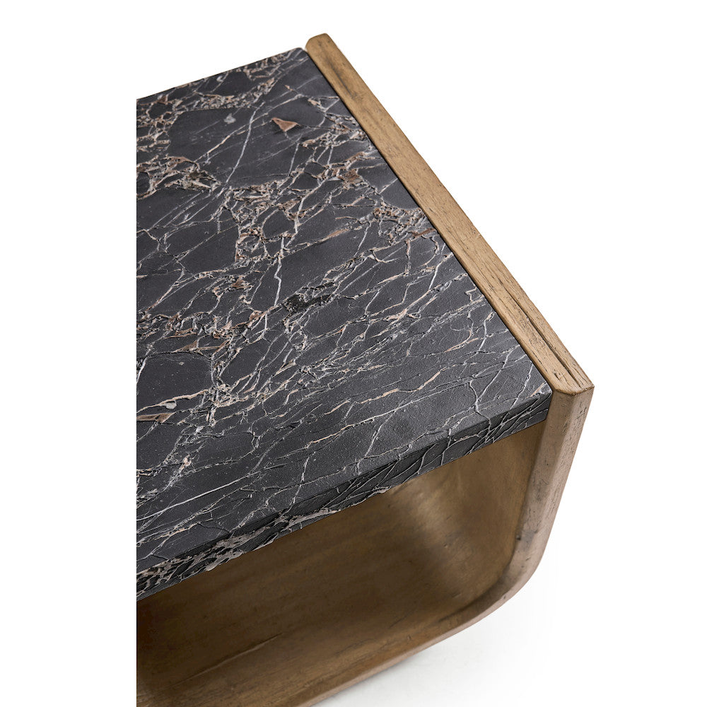 Jonathan Charles Fine Furniture - Stone Ridge Marble Side Table Light - 491277-TLA view 5