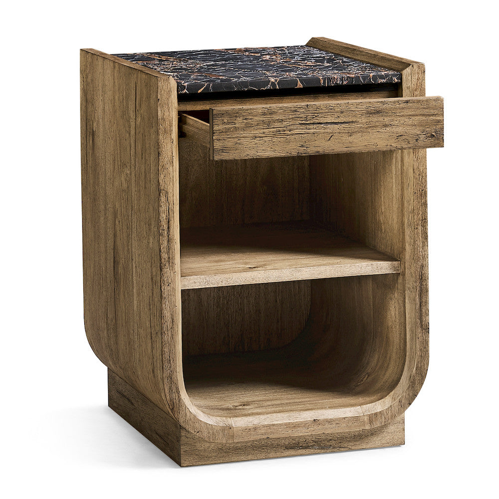 Jonathan Charles Fine Furniture - Stone Ridge Narrow Nightstand Light - 491270-TLA view 2