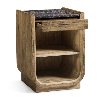 Jonathan Charles Fine Furniture - Stone Ridge Narrow Nightstand Light - 491270-TLA view 2